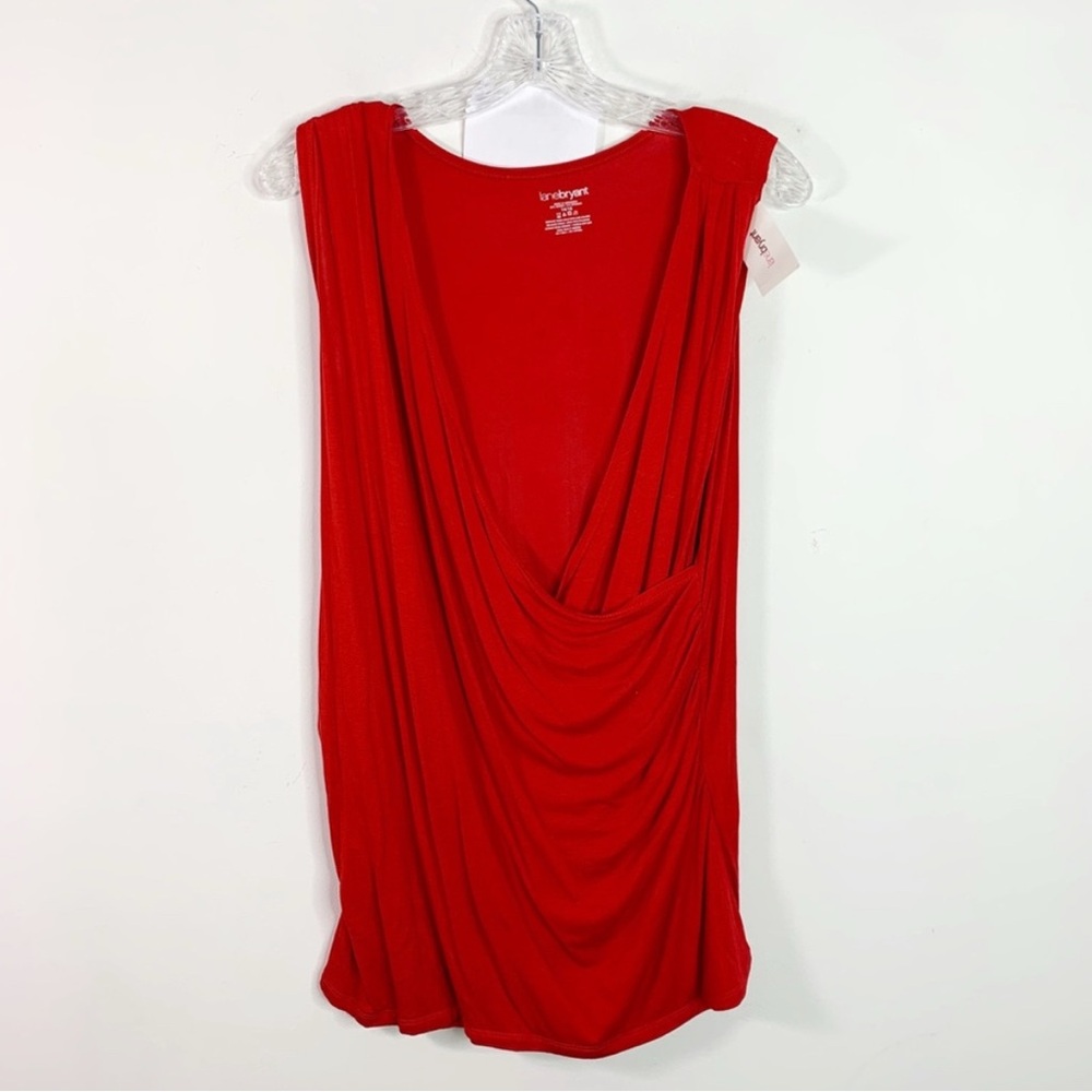 NWT LANE BRYANT | Red Wrap Sleeveless Top 14/16
